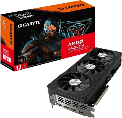 Купить Видеокарта AMD Radeon RX 7700 XT Gigabyte GV-R77XTGAMING OC-12GD в ДНР по лучшей цене, Отзывы, Характеристики, Фото, Наличие. Фото 1