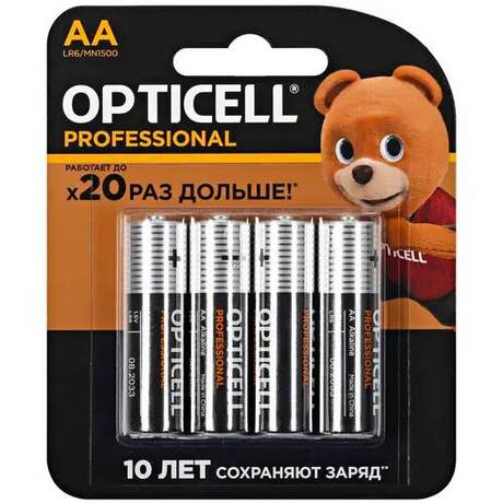 Купить Батарейка AA OPTICELL Professional (LR6/MN1500) в ДНР по лучшей цене, Отзывы, Характеристики, Фото, Наличие. Фото 1