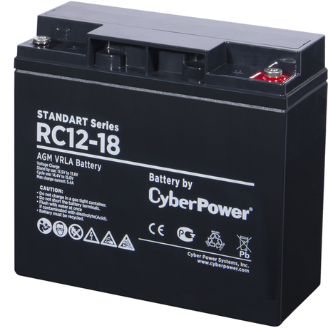 Купить Аккумуляторная батарея для ИБП CyberPower RC 12-18 в ДНР по лучшей цене, Отзывы, Характеристики, Фото, Наличие. Фото 1