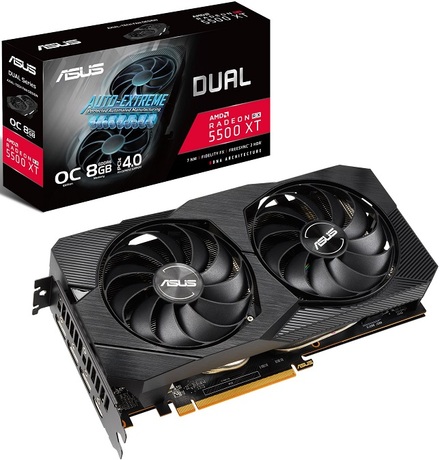 Купить Видеокарта AMD Radeon RX 5500 XT Asus DUAL-RX5500XT-O8G-EVO (90YV0DV1-M0NA00) в ДНР по лучшей цене, Отзывы, Характеристики, Фото, Наличие. Фото 1