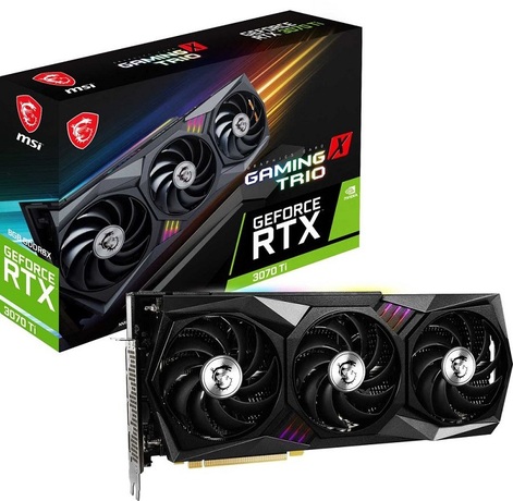 Купить Видеокарта nVidia RTX 3070Ti MSI RTX 3070 Ti GAMING X TRIO 8G в ДНР по лучшей цене, Отзывы, Характеристики, Фото, Наличие. Фото 1