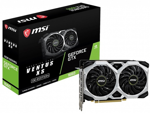 Купить Видеокарта nVidia GTX 1660 MSI GTX 1660 VENTUS XS 6G OC в ДНР по лучшей цене, Отзывы, Характеристики, Фото, Наличие. Фото 1