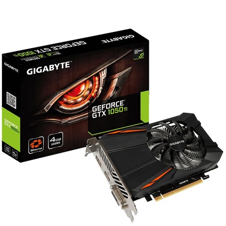 Купить Видеокарта nVidia GTX 1050Ti Gigabyte GV-N105TD5-4GD в ДНР по лучшей цене, Отзывы, Характеристики, Фото, Наличие. Фото 1