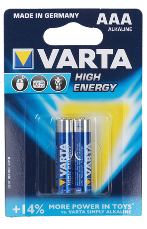 Купить Батарейка AAA Varta HIGH ENERGY (4903113412) в ДНР по лучшей цене, Отзывы, Характеристики, Фото, Наличие. Фото 1