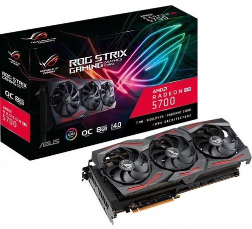 Купить Видеокарта AMD Radeon RX 5700 Asus ROG-STRIX-RX5700-O8G-GAMING (90YV0DD0-M0NA00) в ДНР по лучшей цене, Отзывы, Характеристики, Фото, Наличие. Фото 1