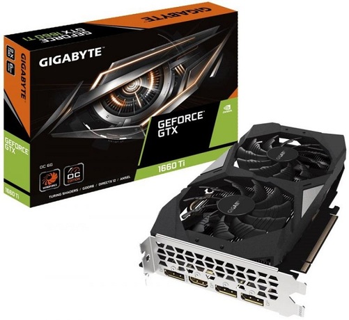 Купить Видеокарта nVidia GTX 1660Ti Gigabyte GV-N166TOC-6GD в ДНР по лучшей цене, Отзывы, Характеристики, Фото, Наличие. Фото 1