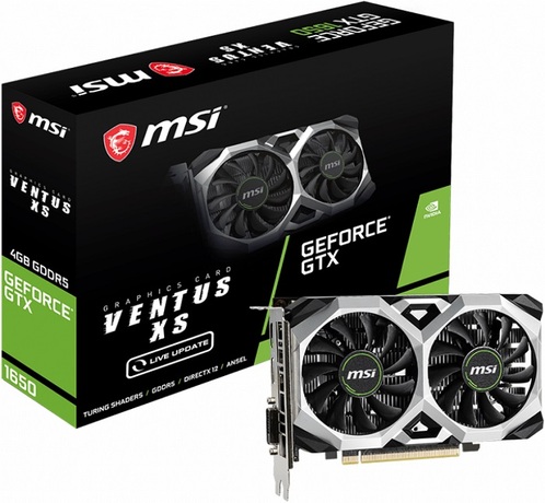 Купить Видеокарта nVidia GTX 1650 MSI GTX 1650 VENTUS XS 4G в ДНР по лучшей цене, Отзывы, Характеристики, Фото, Наличие. Фото 1