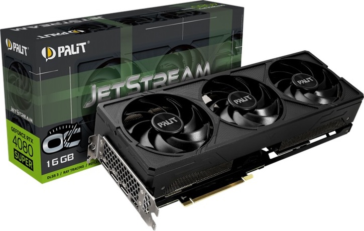 Купить Видеокарта nVidia RTX 4080 SUPER Palit RTX 4080 SUPER JetStream OC (NED408SS19T2-1032J) в ДНР по лучшей цене, Отзывы, Характеристики, Фото, Наличие. Фото 1