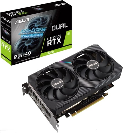 Купить Видеокарта nVidia RTX 3060 Asus DUAL-RTX3060-12G-V2 (90YV0GB3-M0NA10) в ДНР по лучшей цене, Отзывы, Характеристики, Фото, Наличие. Фото 1