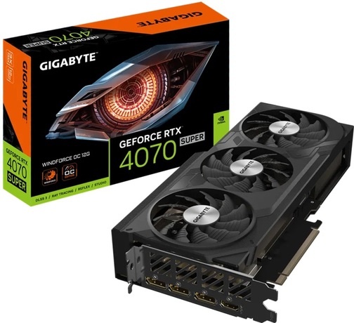 Купить Видеокарта nVidia RTX 4070 SUPER Gigabyte GV-N407SWF3OC-12GD в ДНР по лучшей цене, Отзывы, Характеристики, Фото, Наличие. Фото 1