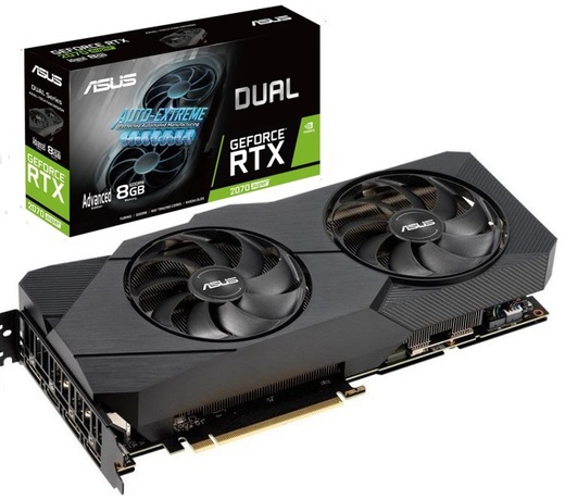 Купить Видеокарта nVidia RTX 2070 SUPER Asus DUAL-RTX2070S-A8G-EVO (90YV0DK2-M0NA00) в ДНР по лучшей цене, Отзывы, Характеристики, Фото, Наличие. Фото 1