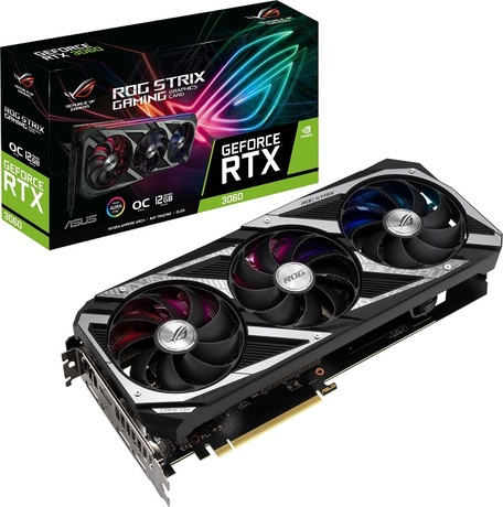 Купить Видеокарта nVidia RTX 3060 Asus ROG-STRIX-RTX3060-O12G-V2-GAMING (90YV0GC2-M0NA10) в ДНР по лучшей цене, Отзывы, Характеристики, Фото, Наличие. Фото 1