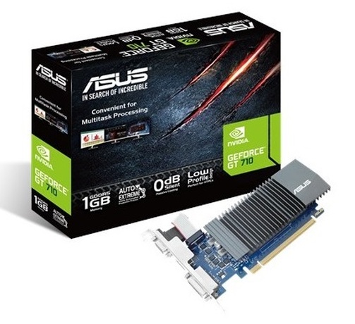 Купить Видеокарта nVidia GT 710 Asus GT710-SL-1GD5 (90YV0AL0-M0NA00) в ДНР по лучшей цене, Отзывы, Характеристики, Фото, Наличие. Фото 1