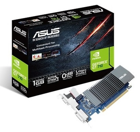 Купить Видеокарта nVidia GT 710 Asus GT710-SL-1GD5-BRK (90YV0AL2-M0NA00) в ДНР по лучшей цене, Отзывы, Характеристики, Фото, Наличие. Фото 1