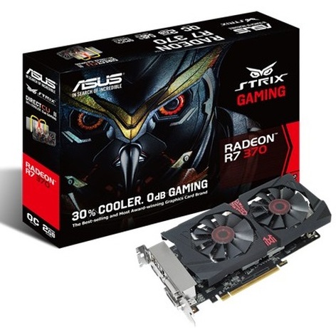 Купить Видеокарта AMD Radeon R7 370 Asus STRIX-R7370-DC2OC-2GD5-GAMING в ДНР по лучшей цене, Отзывы, Характеристики, Фото, Наличие. Фото 1