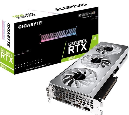 Купить Видеокарта nVidia RTX 3060 Gigabyte VISION OC-12GD (GV-N3060VISION OC-12GD) в ДНР по лучшей цене, Отзывы, Характеристики, Фото, Наличие. Фото 1