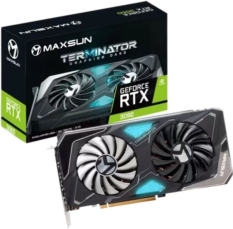 Купить Видеокарта nVidia RTX 3060 MAXSUN RTX 3060 TERMINATOR 12G S1 в ДНР по лучшей цене, Отзывы, Характеристики, Фото, Наличие. Фото 1