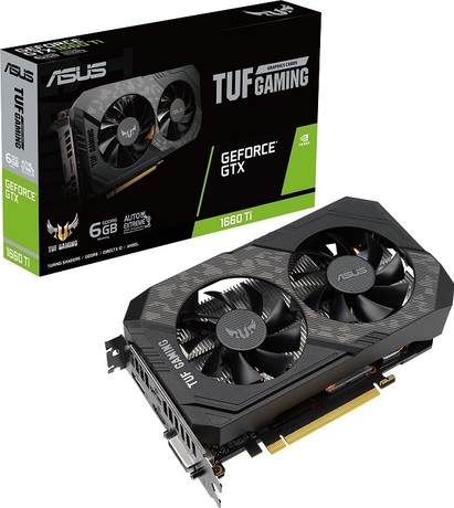 Купить Видеокарта nVidia GTX 1660Ti Asus TUF-GTX1660TI-6G-EVO-GAMING (90YV0CT8-M0NA00) в ДНР по лучшей цене, Отзывы, Характеристики, Фото, Наличие. Фото 1