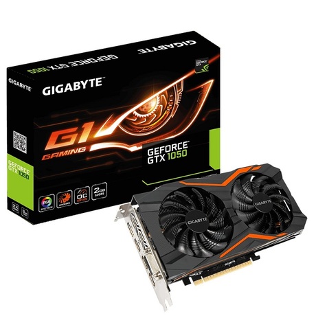 Купить Видеокарта nVidia GTX 1050 Gigabyte GV-N1050G1 GAMING-2GD в ДНР по лучшей цене, Отзывы, Характеристики, Фото, Наличие. Фото 1