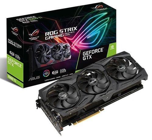 Купить Видеокарта nVidia GTX 1660Ti Asus ROG-STRIX-GTX1660TI-6G-GAMING (90YV0CQ2-M0NA00) в ДНР по лучшей цене, Отзывы, Характеристики, Фото, Наличие. Фото 1