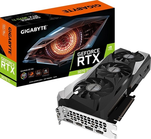 Купить Видеокарта nVidia RTX 3070Ti Gigabyte GV-N307TGAMING OC-8GD в ДНР по лучшей цене, Отзывы, Характеристики, Фото, Наличие. Фото 1