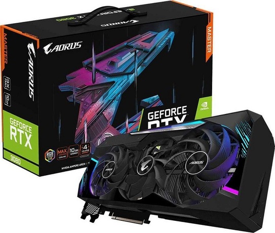 Купить Видеокарта nVidia RTX 3080 Gigabyte GV-N3080AORUS M-10GD в ДНР по лучшей цене, Отзывы, Характеристики, Фото, Наличие. Фото 1