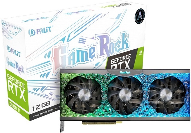 Купить Видеокарта nVidia RTX 3080Ti Palit RTX 3080 Ti GameRock (NED308T019KB-1020G) в ДНР по лучшей цене, Отзывы, Характеристики, Фото, Наличие. Фото 1