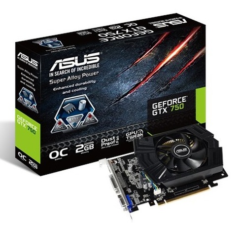 Купить Видеокарта nVidia GTX 750 Asus GTX750-PHOC-2GD5 (90YV05Y3-M0NA00) в ДНР по лучшей цене, Отзывы, Характеристики, Фото, Наличие. Фото 1