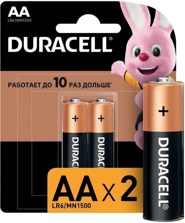 Купить Батарейка AA Duracell Basic CN LR6-2BL MN1500 в ДНР по лучшей цене, Отзывы, Характеристики, Фото, Наличие. Фото 1