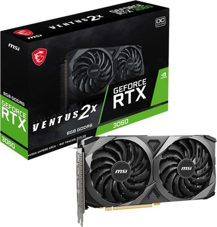 Купить Видеокарта nVidia RTX 3060 MSI RTX 3060 VENTUS 2X 8G OC в ДНР по лучшей цене, Отзывы, Характеристики, Фото, Наличие. Фото 1