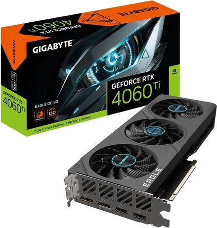 Купить Видеокарта nVidia RTX 4060Ti Gigabyte GV-N406TEAGLE-8GD в ДНР по лучшей цене, Отзывы, Характеристики, Фото, Наличие. Фото 1