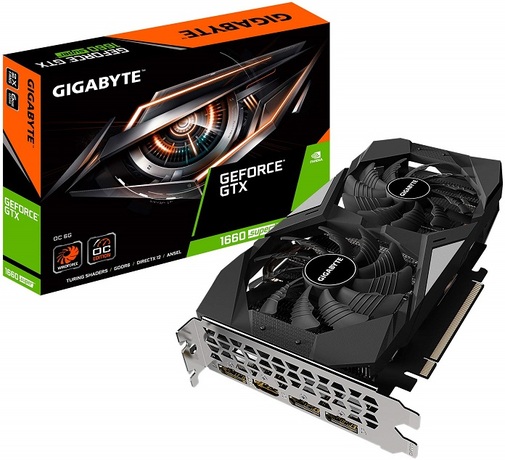 Купить Видеокарта nVidia GTX 1660 SUPER Gigabyte GV-N166SOC-6GD в ДНР по лучшей цене, Отзывы, Характеристики, Фото, Наличие. Фото 1