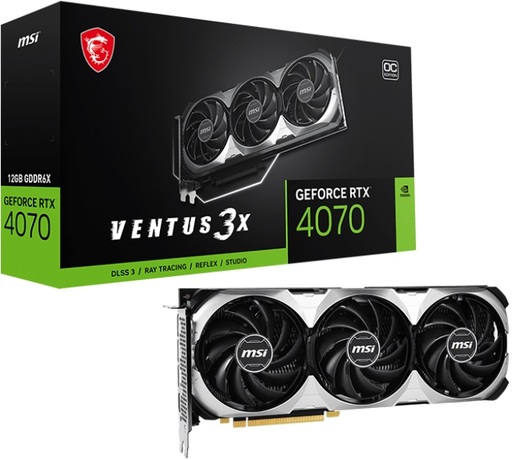 Купить Видеокарта nVidia RTX 4070 MSI RTX 4070 VENTUS 3X 12G OC в ДНР по лучшей цене, Отзывы, Характеристики, Фото, Наличие. Фото 1