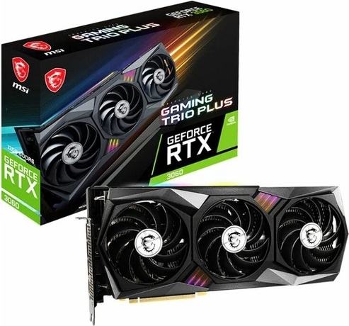 Купить Видеокарта nVidia RTX 3060 MSI RTX 3060 GAMING TRIO PLUS 12G в ДНР по лучшей цене, Отзывы, Характеристики, Фото, Наличие. Фото 1