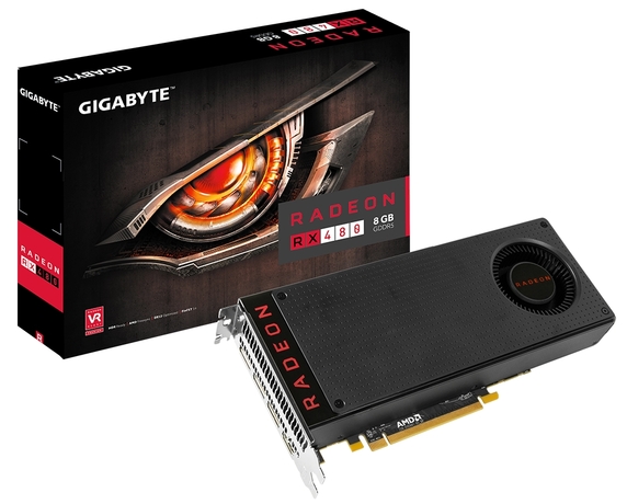 Купить Видеокарта AMD Radeon RX 480 Gigabyte GV-RX480D5-8GD-B в ДНР по лучшей цене, Отзывы, Характеристики, Фото, Наличие. Фото 1