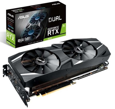 Купить Видеокарта nVidia RTX 2070 Asus DUAL-RTX2070-8G (90YV0C84-M0NA00) в ДНР по лучшей цене, Отзывы, Характеристики, Фото, Наличие. Фото 1