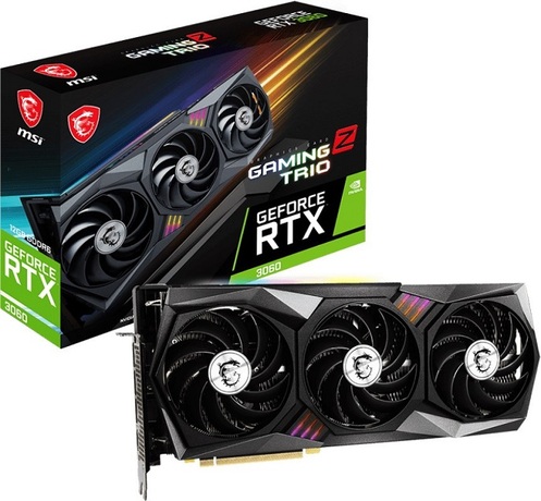 Купить Видеокарта nVidia RTX 3060 MSI RTX 3060 GAMING Z TRIO 12G в ДНР по лучшей цене, Отзывы, Характеристики, Фото, Наличие. Фото 1