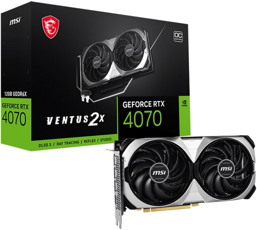 Купить Видеокарта nVidia RTX 4070 MSI RTX 4070 VENTUS 2X 12G OC в ДНР по лучшей цене, Отзывы, Характеристики, Фото, Наличие. Фото 1