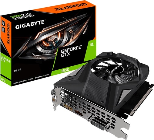 Купить Видеокарта nVidia GTX 1650 Gigabyte GV-N1656D6-4GD в ДНР по лучшей цене, Отзывы, Характеристики, Фото, Наличие. Фото 1