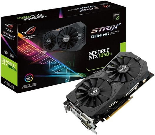 Купить Видеокарта nVidia GTX 1050Ti Asus STRIX-GTX1050TI-4G-GAMING (90YV0A31-M0NA00) в ДНР по лучшей цене, Отзывы, Характеристики, Фото, Наличие. Фото 1