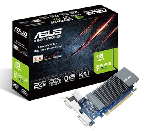 Купить Видеокарта nVidia GT 710 Asus GT710-SL-2GD5-DI(BRK) (90YV0AL3-M0NA00) в ДНР по лучшей цене, Отзывы, Характеристики, Фото, Наличие. Фото 1