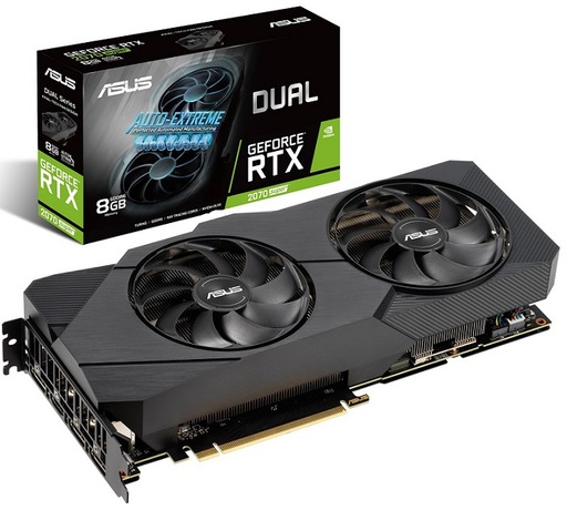 Купить Видеокарта nVidia RTX 2070 SUPER Asus DUAL-RTX2070S-8G-EVO (90YV0DK3-M0NA00) в ДНР по лучшей цене, Отзывы, Характеристики, Фото, Наличие. Фото 1