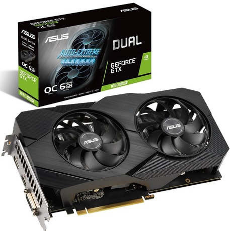 Купить Видеокарта nVidia GTX 1660 SUPER Asus DUAL-GTX1660S-6G-EVO (90YV0DS5-M0NA00) в ДНР по лучшей цене, Отзывы, Характеристики, Фото, Наличие. Фото 1