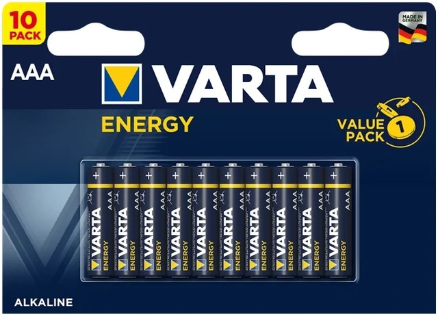 Купить Батарейка AAA Varta ENERGY (04103229491) в ДНР по лучшей цене, Отзывы, Характеристики, Фото, Наличие. Фото 1