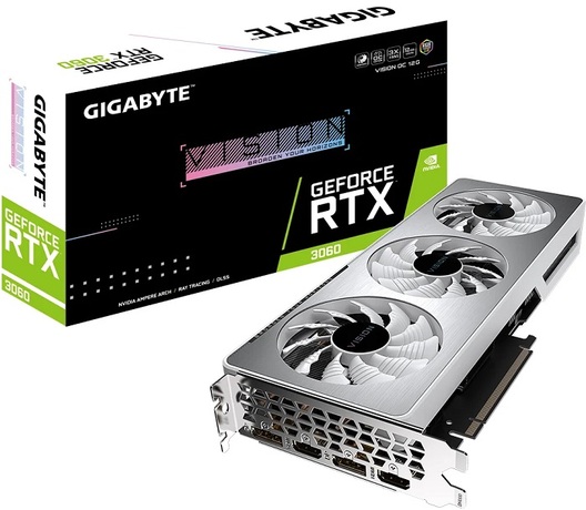 Купить Видеокарта nVidia RTX 3060 Gigabyte GV-N3060VISION OCV2-12GD в ДНР по лучшей цене, Отзывы, Характеристики, Фото, Наличие. Фото 1