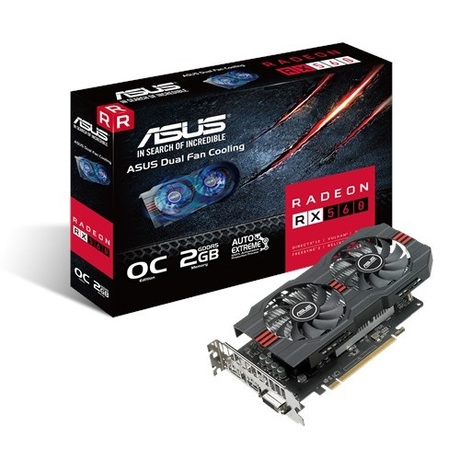 Купить Видеокарта AMD Radeon RX 560 Asus RX560-O2G (90YV0AH2-M0NA00) в ДНР по лучшей цене, Отзывы, Характеристики, Фото, Наличие. Фото 1