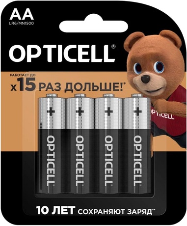 Купить Батарейка AA OPTICELL Basic (LR6/MN1500) в ДНР по лучшей цене, Отзывы, Характеристики, Фото, Наличие. Фото 1