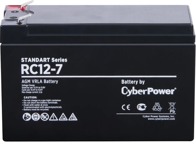 Купить Аккумуляторная батарея для ИБП CyberPower RC 12-7 в ДНР по лучшей цене, Отзывы, Характеристики, Фото, Наличие. Фото 1