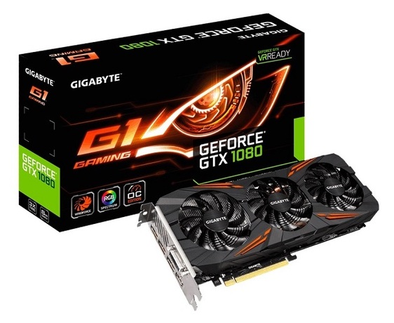 Купить Видеокарта nVidia GTX 1080 Gigabyte GV-N1080G1 GAMING-8GD в ДНР по лучшей цене, Отзывы, Характеристики, Фото, Наличие. Фото 1