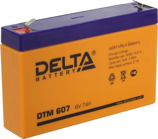 Купить Аккумуляторная батарея для ИБП DELTA Battery DTM 607 в ДНР по лучшей цене, Отзывы, Характеристики, Фото, Наличие. Фото 1